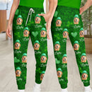 Personalized Custom Photo Dog Cat St Patrick's Day Sweatpants TL11012302SP