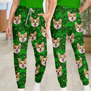 Personalized Custom Photo Dog Cat St Patrick's Day Sweatpants TL11012301SP