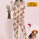 Personalized Custom Photo Dog Cat Face Christmas Pajamas HM161201PJ