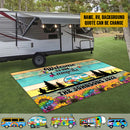 Personalized Welcome To Our Campsite Camping Patio Mat TL210902RG