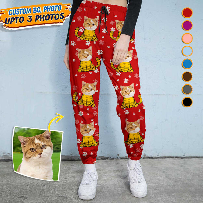 Personalized Custom Photo Dog Cat For Men and Women Sweatpants TL201201SP