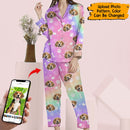 Personalized Custom Dog Cat Face Pajamas HM081201PJ