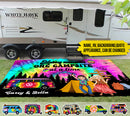 Personalized Stay Trippy Little Hippie Camping Patio Mat HM260901RG