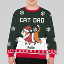 Personalized Cat Dad/Mom Winter Christmas Sweatshirt HM190901SS