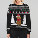 Personalized Clipart Dog Christmas Sweatshirt HM190902SS