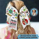 Upload Photo Personalized Hello Back To School Hairbow TL150802Y