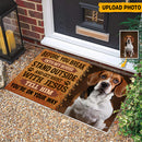Upload Photo Before You Break Into My House Doormat HN101001DM