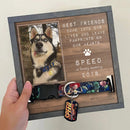 Personalized Best Friends Come Into Our Lives And Leave Pawprints On Our Hearts Memorial Pet Loss Sign HN281201MLS