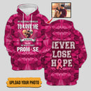 Upload Photo Breast Cancer Awareness He Kept That Promise Shirt HN011001TS