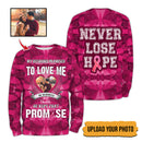 Upload Photo Breast Cancer Awareness He Kept That Promise Shirt HN011001TS