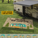 Personalized Campsite Family Camping Patio Mat HN220901RG