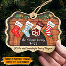 Personalized Christmas Stockings Hanging Christmas Ornament HN291001OW