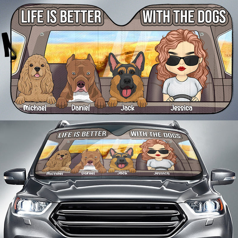 Couple Driving - Personalized Auto Sunshade HN240801CSS