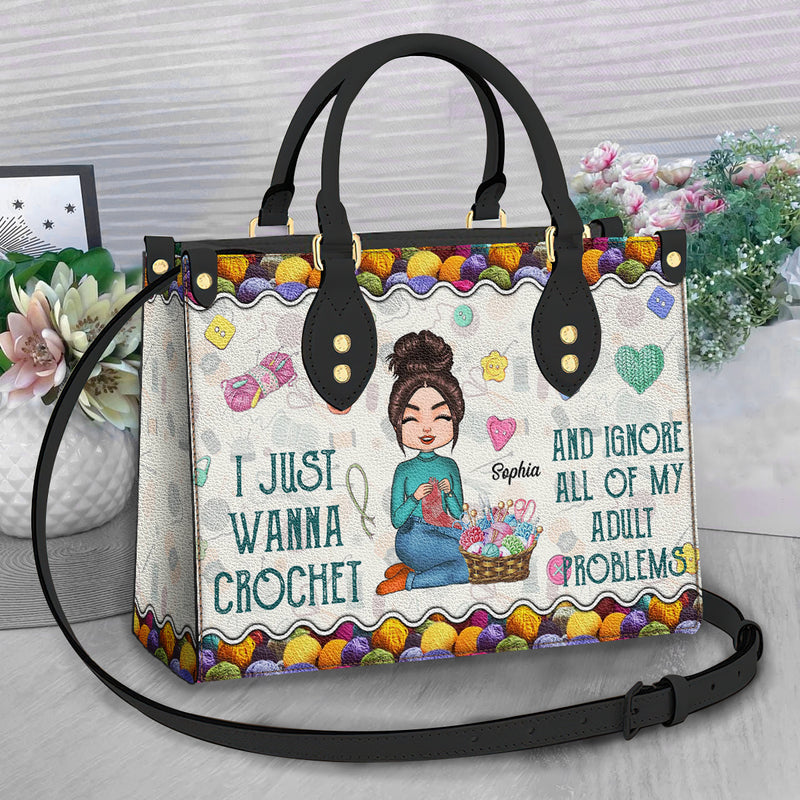 Personalized Crochet Girl Leather Bag TN160502DUS