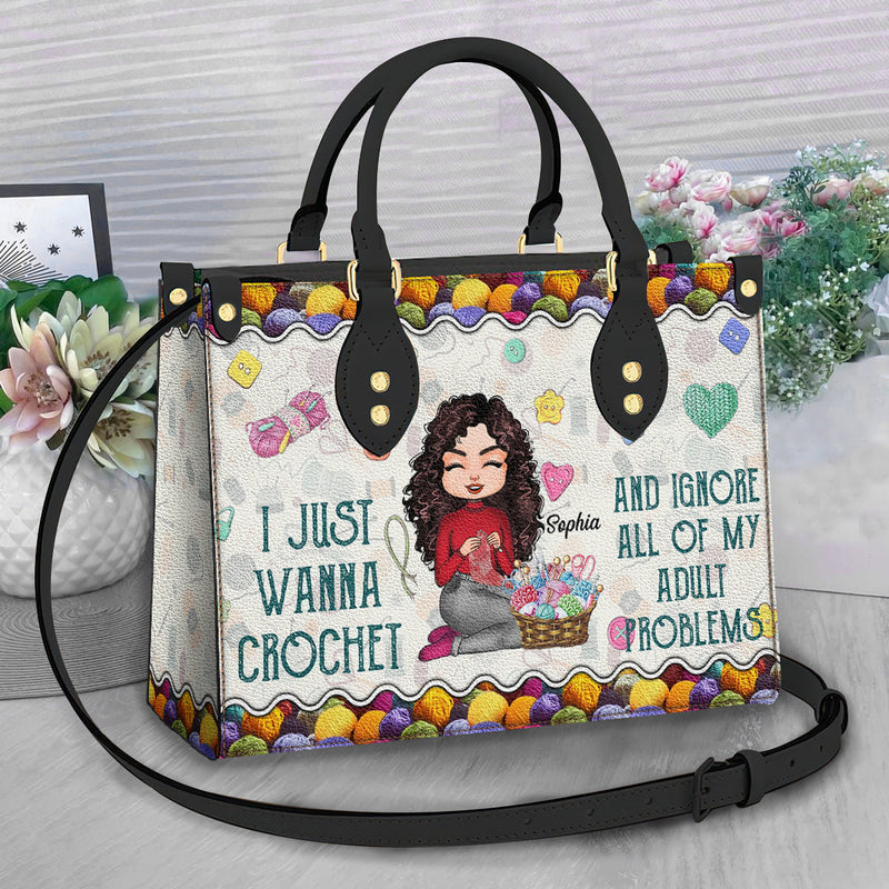 Personalized Crochet Girl Leather Bag TN160502DUS