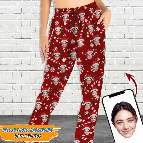 Personalized Custom Photo Christmas Sweatpants HN201201SP