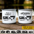 Personalized Welcome To Our Campsite Campfire Mug HN090905MG