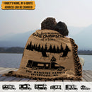 Personalized Happy Campers Camping Sherpa Fleece Blanket HN071002BF