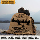Personalized Happy Campers Camping Sherpa Fleece Blanket HN071002BF