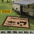 Personalized Happy Campers Patio Mat HN200801RG