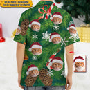 Custom Photo Cat Christmas High Quality Unisex Hawaiian Shirt For Men And Women HN071001Y