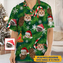 Custom Photo Cat Christmas High Quality Unisex Hawaiian Shirt For Men And Women HN071001Y
