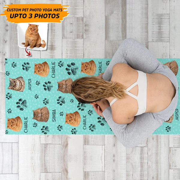 Personalized Custom Photo Dog Cat For Pet Lover Yoga Mats HN271001M