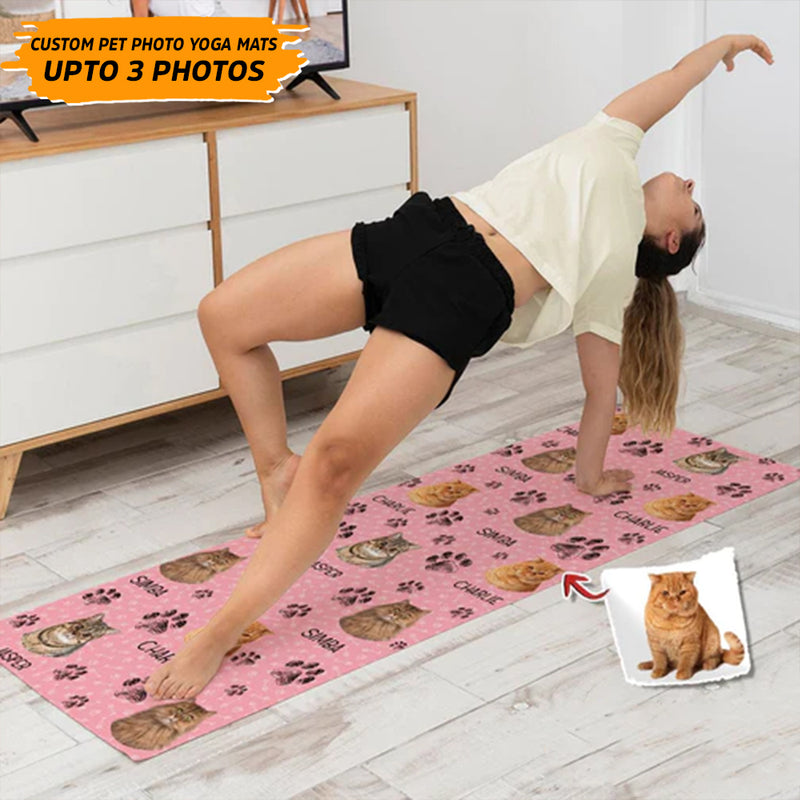 Personalized Custom Photo Dog Cat For Pet Lover Yoga Mats HN271001M