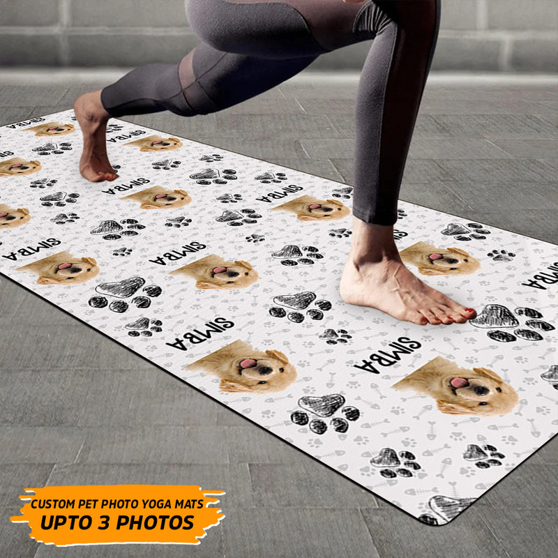 Personalized Custom Photo Dog Cat For Pet Lover Yoga Mats HN271001M
