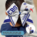 Upload Photo Personalized Softball Baseball Cheer Hairbow HN110801HB