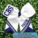 Personalized Softball Baseball Cheer Hairbow HN110802HB
