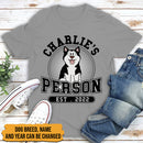 Personalized Dog Person Shirt HN290901TS