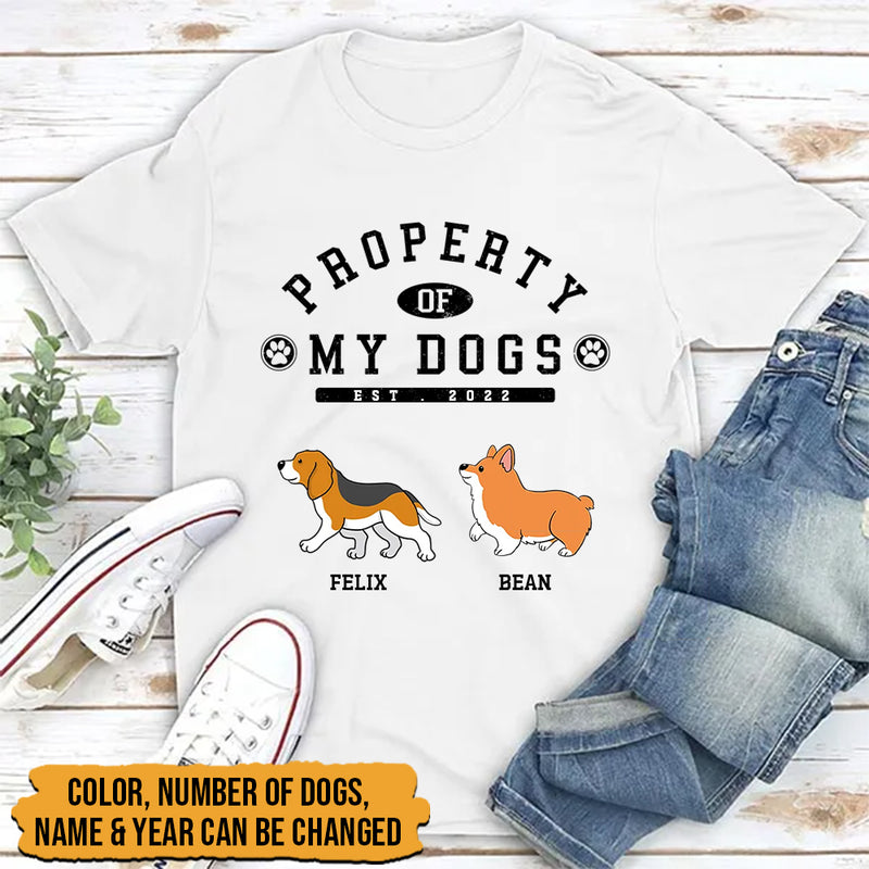 Personalized Dog Property Shirt HN101001TS