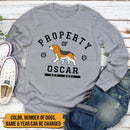 Personalized Dog Property Shirt HN101001TS