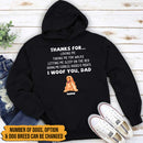 Personalized Dog Thanks For Shirt HN141001TS
