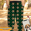 Personalized Custom Photo Dog Cat St Patrick's Day Sweatpants HN11012301SP