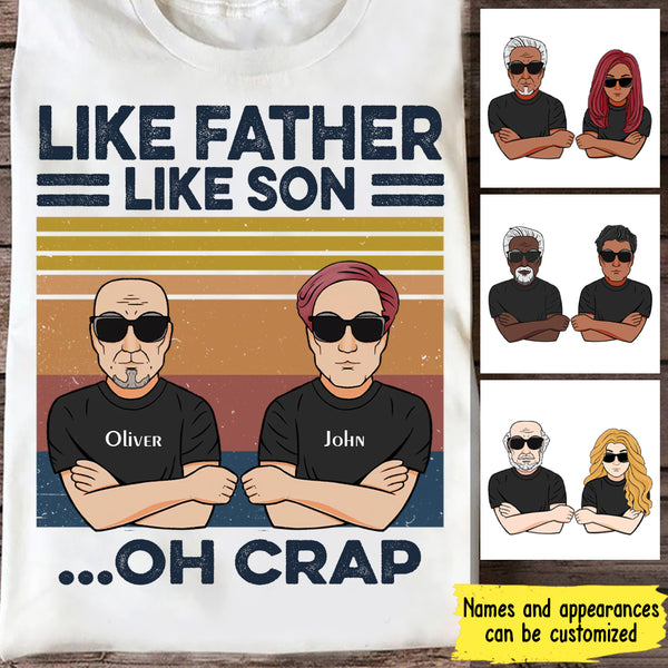 Personalized Like Father Like Son T-shirt MT290403JUS