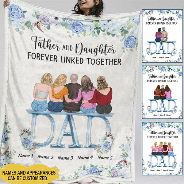 Father And Daughter Sherpa Fleece Blanket TL120501Y