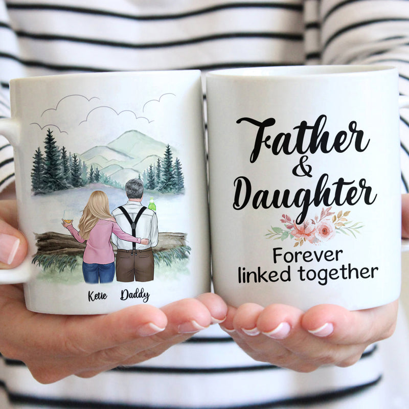 Personalized Father And Daughters Ceramic Mug TN040501DUS