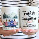 Personalized Father And Daughters Ceramic Mug TN040501DUS