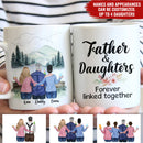 Personalized Father And Daughters Ceramic Mug TN040501DUS