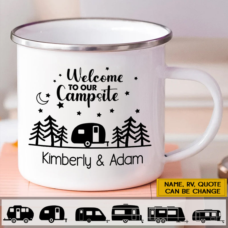 Personalized Happy Campers Campfire Mug TL310801MG