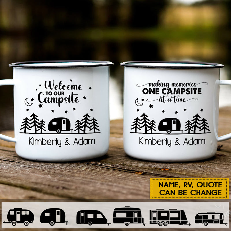 Personalized Happy Campers Campfire Mug TL310801MG