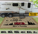 Personalized Happy Campers Camping Christmas Patio Mat HN230802RG
