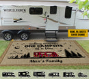 Personalized Happy Campers Camping Christmas Patio Mat HN230802RG