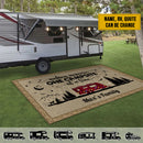 Personalized Happy Campers Camping Christmas Patio Mat HN230802RG