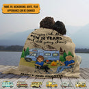 Personalized Home Is Where You Park It Camping Sherpa Fleece Blanket HN150901BF
