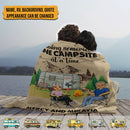 Personalized Home Is Where You Park It Camping Sherpa Fleece Blanket HN150901BF