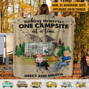 Personalized Home Is Where You Park It Camping Sherpa Fleece Blanket HN150901BF
