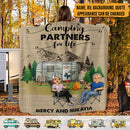 Personalized Home Is Where You Park It Camping Sherpa Fleece Blanket HN150901BF
